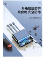 20000 MAH Powerbank with LED Display and All in One Cable set - Image 3