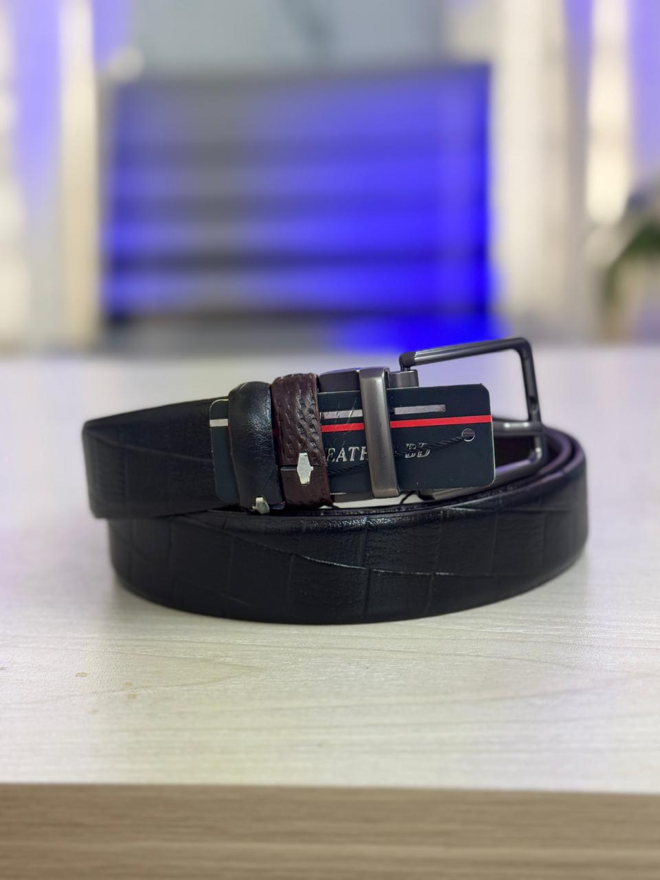 2 in 1 Leather Belt4 2 in 1 Premium Leather Belt for Men - Image 1