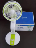 🔋 LR‑2018 USB Rechargeable Fan – Folding LED & Rechargeable - Image 4