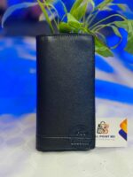 Premium Long Leather Wallet – Magnetic Closure - Image 4