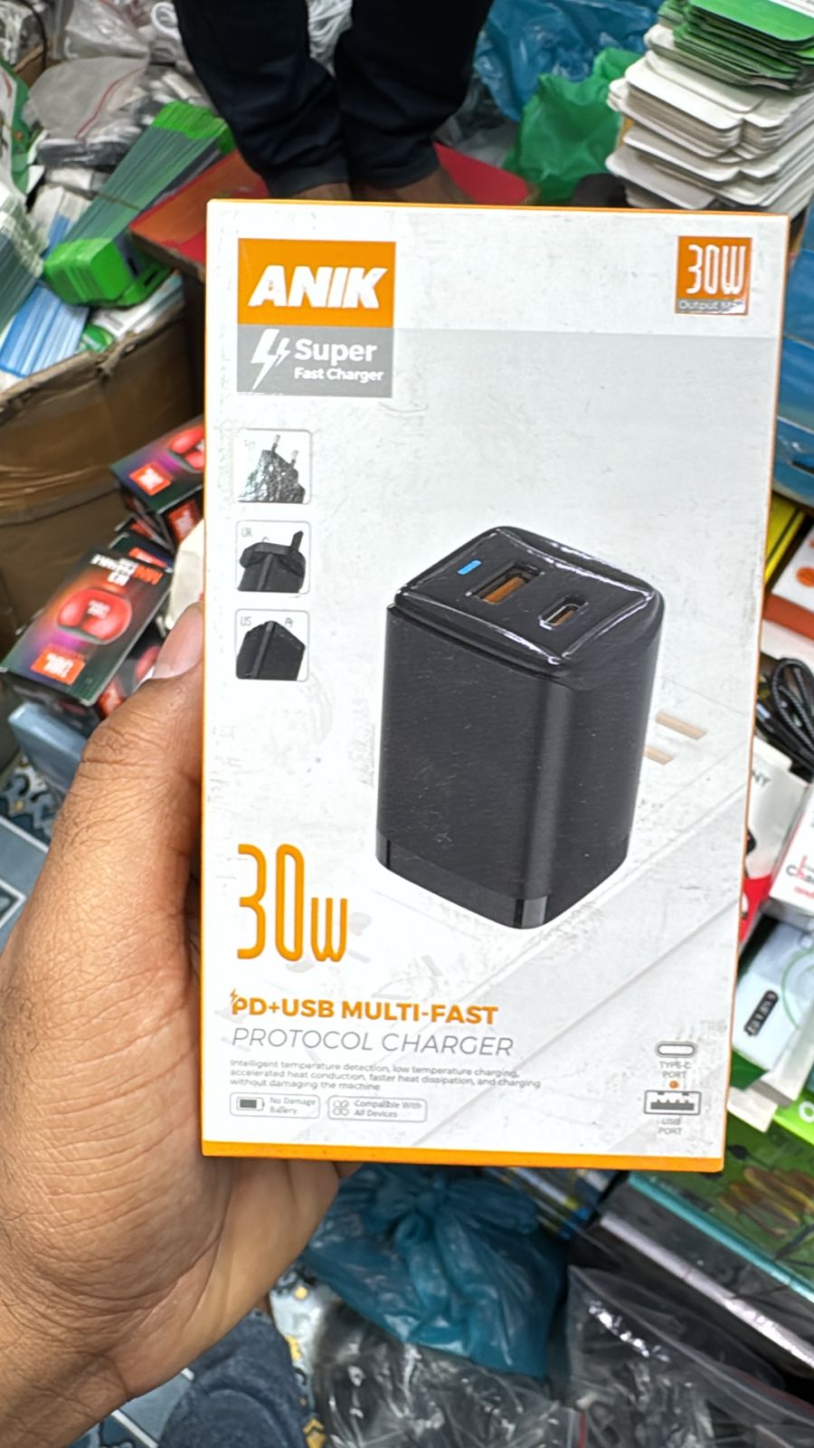Active Telecom charger Anik ANIK AT51 30W PD + QC3.0 Super Fast Charger - Image 1