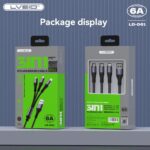 LVEID 3-in-1 Fast Charging Nylon Braided Cable (6A Max)