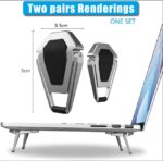 Metal Foldable Laptop Stand Universal - Image 3