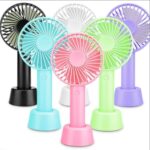 Mini Rechargeable USB Charging Portable Handheld 3 Gear Speed Desktop Fan