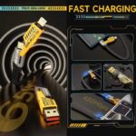 Pix PD 65W 4-in-1 USB Fast Charging Cable Nylon Braided Zinc Alloy - Image 5