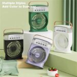Rechargeable Air Cooler Fan With Mist Flow - Image 3