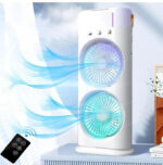 Remote Control Double Head Cooling Fan- Rechargeable - Image 2