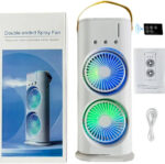 Remote Control Double Head Cooling Fan- Rechargeable - Image 3