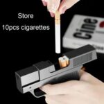 Single Jet Flame Gun Lighter with Storage Clips - Image 4
