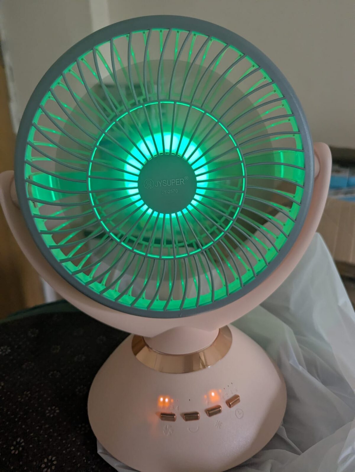 JY Super JY-2570 Professional 6 Battery Fan - Image 4