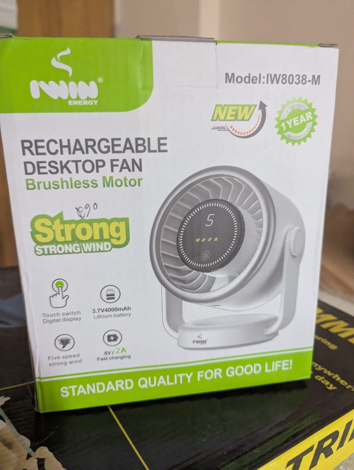 IWIN Energy Desk Fan AC/DC ( MODEL- IW8038-M ) - Image 5