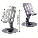 360° Rotating Metal Aluminum Alloy Phone & Tablet Stand - Image 3