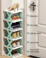 5 Layer Foldable Shoe Rack Organizer - Image 3