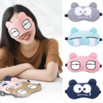 Cute Cartoon Face Sleep Eye Mask Ice Hot Compress Eye Cover – আরামদায়ক ঘুম ও চোখের যত্নে সেরা সমাধান