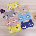 Cute Cartoon Face Sleep Eye Mask Ice Hot Compress Eye Cover – আরামদায়ক ঘুম ও চোখের যত্নে সেরা সমাধান - Image 2
