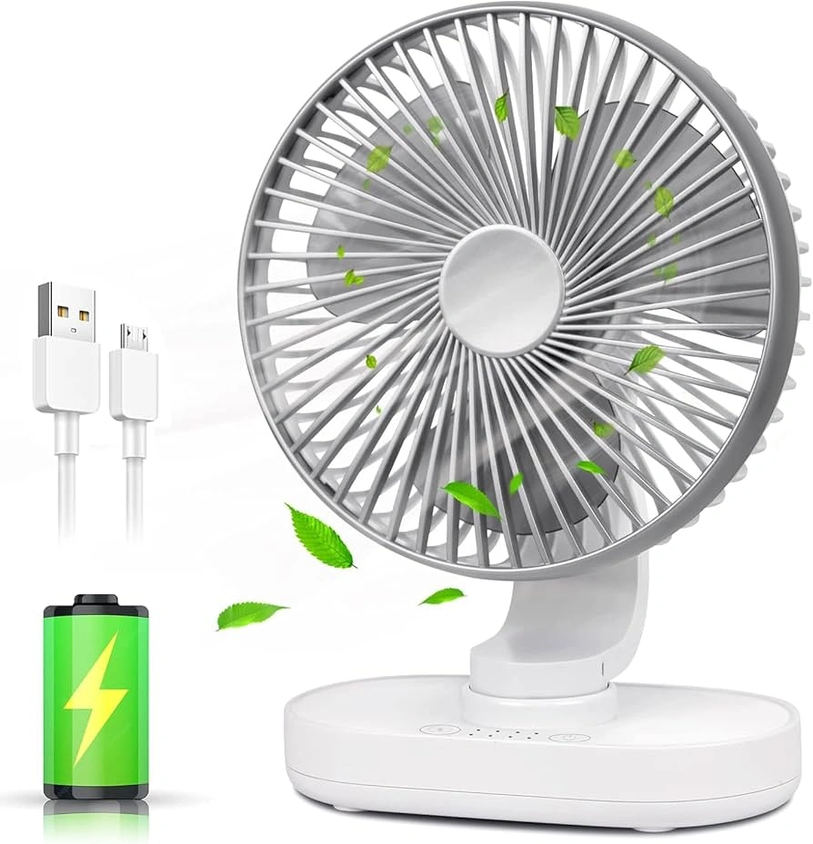 IWIN Energy Eco Spower Rechargeable Desktop Fan (Model IW8008) IWIN Energy Eco Spower Rechargeable Desktop Fan (Model: IW8008) - Image 1