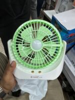 Rechargeable Fan (With LED Light) JY-1881 - Image 2