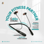 REEOO RX-BN TAITANIC Wireless Neckband – 60 Hours Music Time with Super ENC & Voice Change