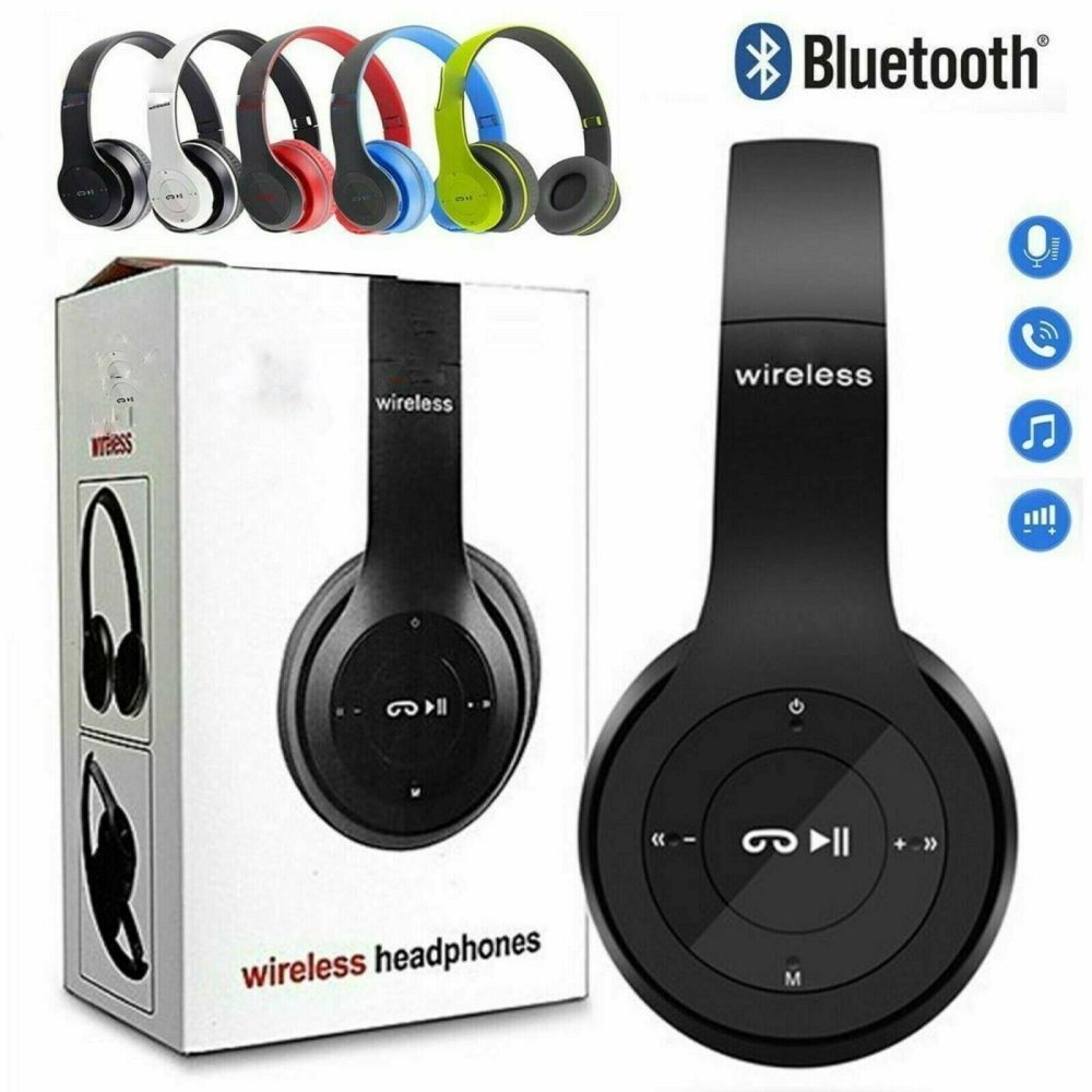 P47 Wireless Bluetooth Headphones with Noise Cancelling P47 Wireless Bluetooth Headphones with Noise Cancelling - Image 1