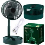Portable Folding Telescopic Fan - USB Rechargeable Floor Standing Fan