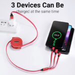 3-in-1 Retractable Fast Charging Cable - 40W (Model: A031) - Image 8