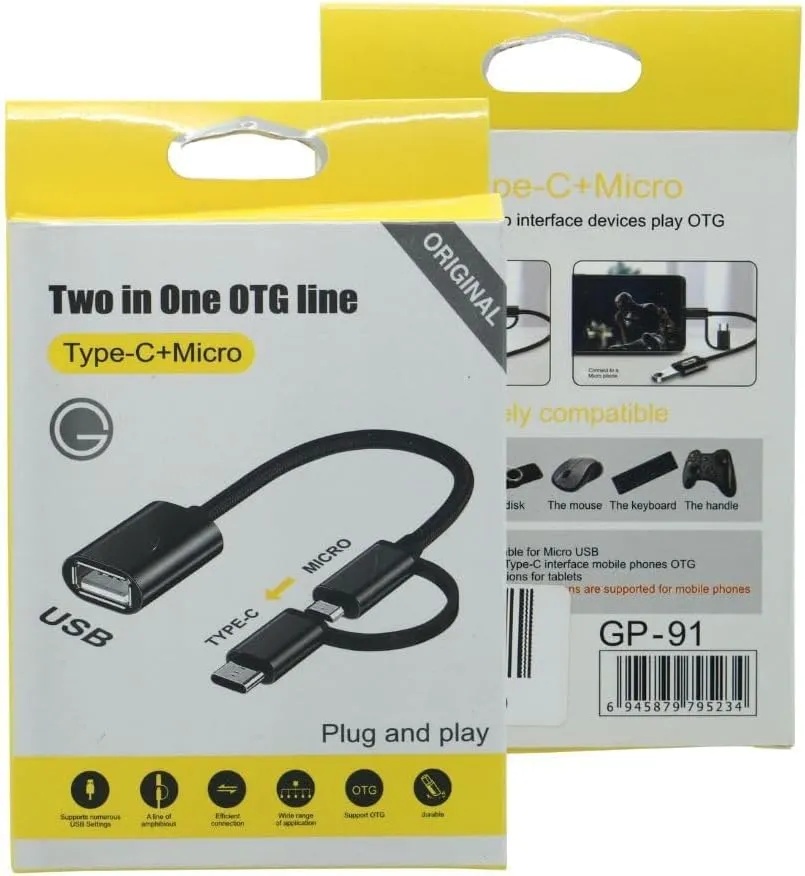OTG Cable Adapter 2 In 1 OTG Cable Adapter 2 In 1 - Image 1
