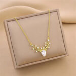 18k Gold Plated Deer Antler Necklace-403 Chaina