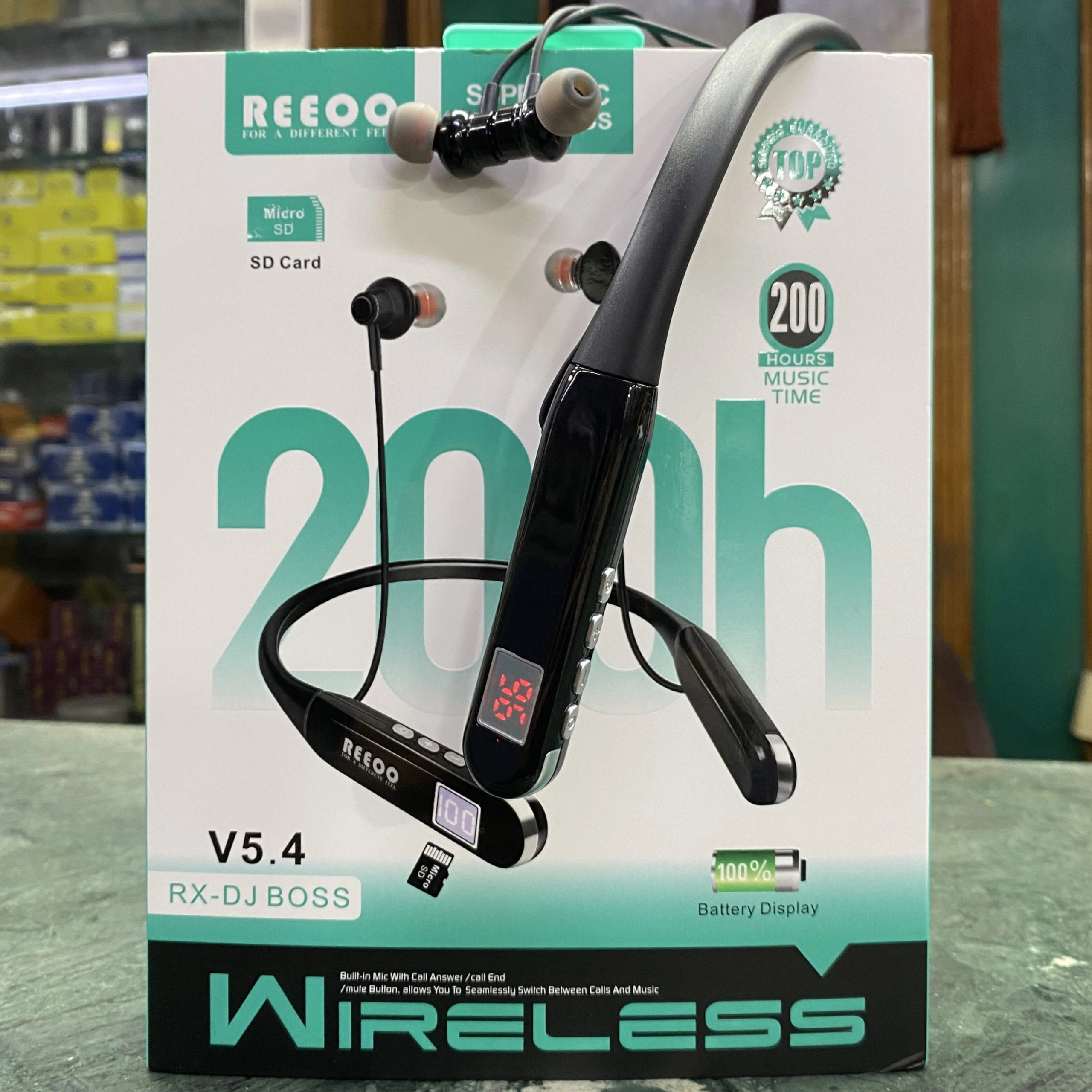 Reeoo 200h Wireless Neckband RX-DJ BOSS 1 Reeoo 200h Wireless Neckband RX-DJ BOSS - Image 1