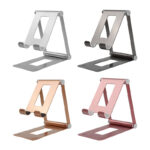 A30 Foldable Adjustable Metal Phone Holder Portable Desktop Unilversal Phone Tablet - Phone Stand - Mobile Stand - Image 5