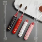Cepillo de dientes de viaje|| cepillo de dientes plegable, cepillo dientes viaje, cepillo dental de viaje, cepillo dental plegable - Pack 4 con estuche y cerdas suaves - Para camping y vacaciones,ভ্রমণের জন্য ট্র্যাভেল টুথব্রাশ | |   প্লেগেবল ডেন্টাল ব্রাশ, ভ্রমণের জন্য ডেন্টাল ব্রাশ, প্যাক ৪-এ কেস এবং নরম ব্রাশের চুল থাকা ব্রাশ রয়েছে - ক্যাম্পিং এবং ছুটির জন্য উপযুক্ত - Image 3