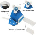 ROSEUP Tape Gun, Packing Tape Dispenser, 3 inch Tape Gun Dispenser, 3 inch Packing Tape Gun, Lightweight Industrial Side Loading Tape Dispenser - Image 4