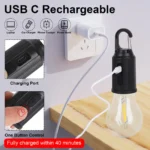 Outdoor USB Rechargeable LED Lamp Bulbs High Brightness Emergency Light Hook Up Camping Fishing Portable Lantern Night Lights || SHRI BANKEY Bihari Collection LED Camping Light 400mAh 100LM Type-C USB Rechargeable Waterproof (Oval Shape) Pack of 4,আউটডোর ইউএসবি রিচার্জেবল এলইডি ল্যাম্প বাল্ব হাই ব্রাইটনেস ইমার্জেন্সি লাইট হুক আপ ক্যাম্পিং ফিশিং পোর্টেবল ল্যান্টার্ন নাইট লাইট | |   শ্রী বানকে বিহারি কালেকশন এলইডি ক্যাম্পিং লাইট ৪০০ এমএএইচ ১০০ এলএম টাইপ-সি ইউএসবি রিচার্জেবল ওয়াটারপ্রুফ (ওভাল শেপ) প্ - Image 4