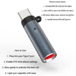Smart Universal USB-C Cigarette Lighter for Mobile Phones Ratings 2,মোবাইল ফোনের রেটিং 2 এর জন্য স্মার্ট ইউনিভার্সাল USB-C সিগারেট লাইটার