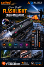 High Power Sanford Super Bright Flashlight – Slide Zoom White Laser LED Edition with 50000mah battery.উচ্চ শক্তি sanford সুপার উজ্জ্বল টর্চলাইট-স্লাইড জুম সাদা লেজার led এডিশন সঙ্গে ৫০০০০mah ব্যাটারি