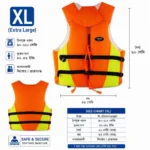 Life Jacket | High Buoyancy Safety Life Vest | Boat, Fishing & Water Sports | Orange,লাইফ জ্যাকেট ধূসর রঙের উচ্চ বুয়েন্সি সেফটি লাইফ ভেস্ট ড্রাবোট, ফিশিং এবং ওয়াটার স্পোর্টস - Image 6