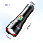 Kezu KH-W533 Torch light Telescopic Zoomable 80W Super High Powered Zoom Flashlight with Power Bank Facility, কেজু কেএইচ-ডব্লিউ৫৩৩ টর্চ লাইট টেলিস্কোপিক জুমযোগ্য ৮০ ওয়াট সুপার হাই পাওয়ারড জুম ফ্ল্যাশলাইট পাওয়ার ব্যাঙ্ক ফিল্টিলিস্ট সহ - Image 5