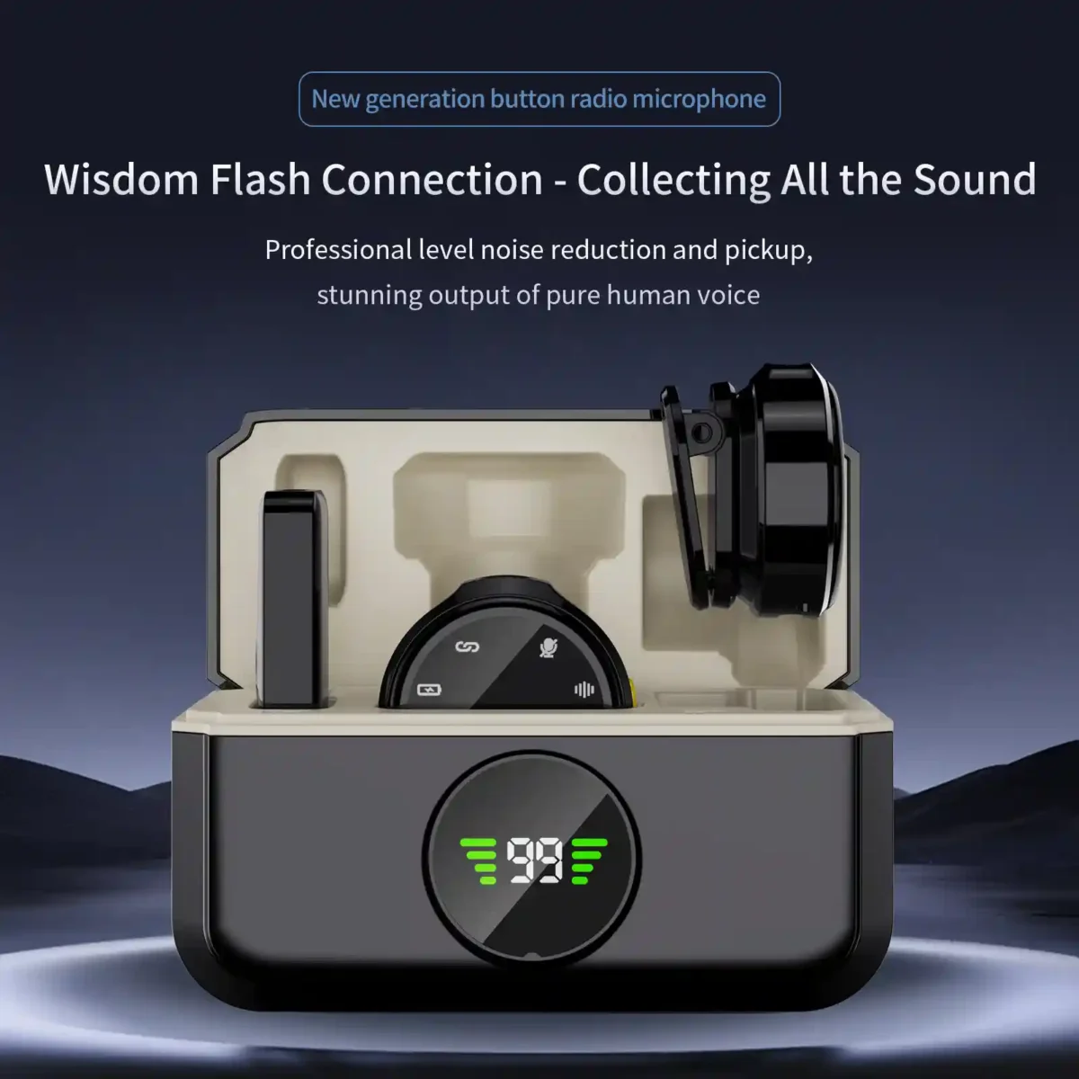 M9 Pro Wireless Microphone – Best Noise Cancelling Mic for Vlogging, Streaming & Content Creation - Image 3