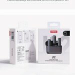 ULANZI J12 Lightning Jack Wireless Lavalier Microphone for iPhone, 2-in-1 Plug N Play Mic with Charging Case for Phone Video Recording Interview Youtubers Vloggers, 65ft Transmission Range