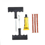 Car Tire Repair Tool Kit with Rubber Strips Tubeless Tyre Puncture Studding Plug Set - Image 3