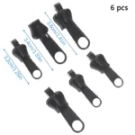 6PCS Pack Instant Fix Zipper Repair Kit Replacement Zip Slider Teeth Rescue DIY Zippers Sewing by allpointbd - Image 4