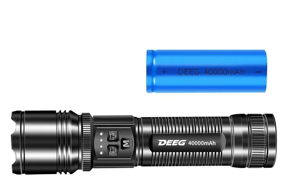 DEEG Super powerful 40000mAh Powerful Zoom Flashlight By Allpointbd - Image 6