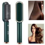 Electric Hair Straightening Brush  Heated Hair Straightener Comb  Anti-Frizz Hair Styling Brush - Image 3