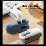 Mini Portable Heat Sealing Machine 2-in-1  Rechargeable Food Bag Sealer & Hidden Cutter  Plastic Packet Sealing Machine - Image 3