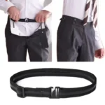 Adjustable No-Buckle Invisible Belt for Men | Elastic Shirt & Trouser Waist Belt - Image 2