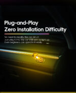 Car USB Flame Light  Mini LED Candle Flame Lamp  USB Interior Ambient Light for Car - Image 3