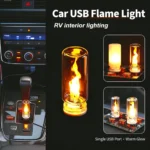 Car USB Flame Light  Mini LED Candle Flame Lamp  USB Interior Ambient Light for Car - Image 5