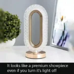Crystal LED Table Lamp | Rechargeable Decorative Night Light | Type-C USB Charging | Golden Crystal Table Lamp - Image 3