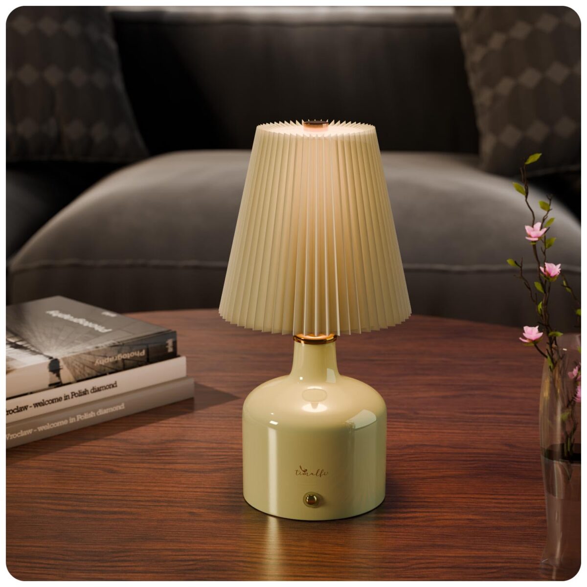 Rechargeable Touch Table Lamp | 3 Color Light 3000K/4000K/6500K | Dimmable LED Night Lamp | USB-C - Image 2
