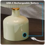 Rechargeable Touch Table Lamp | 3 Color Light 3000K/4000K/6500K | Dimmable LED Night Lamp | USB-C - Image 3